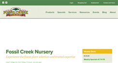 Desktop Screenshot of fossilcreeknursery.com