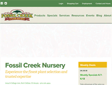 Tablet Screenshot of fossilcreeknursery.com